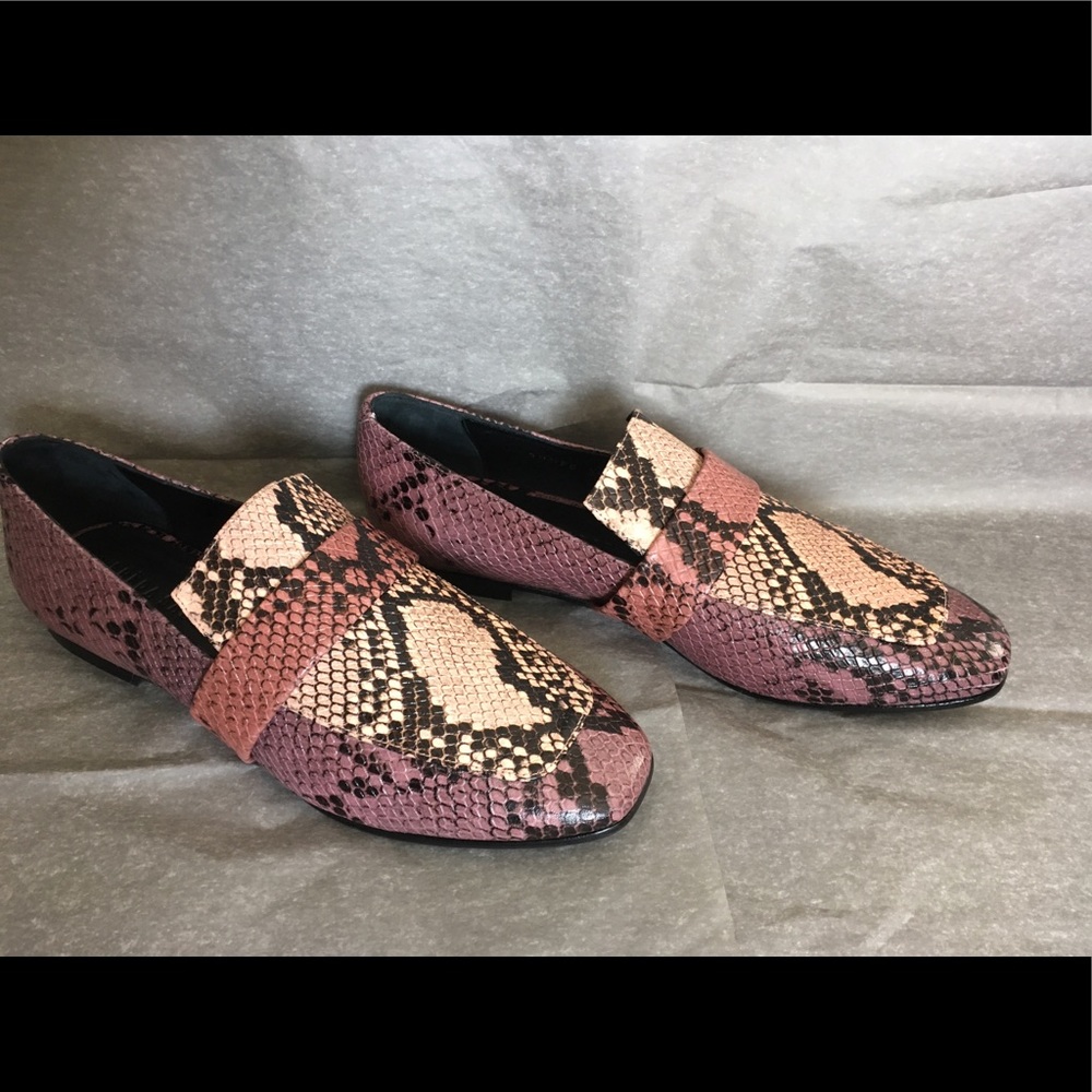 Snakeskin Loafers